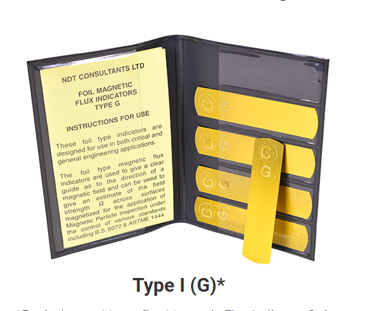 Tiras de Fluxo Magnético Laminadas NDT Tipo G Burmah-Castrol 5 Tiras para Acessórios de Detecção de Defeitos por Partículas Magnéticas 1