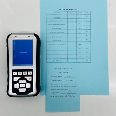 Medidor de Análise, Registro e Medição de Dados de Vibração com Tela LCD Colorida, 2 canais de vibração + 1 canal de velocidade, HG3002