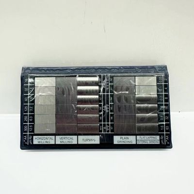 Conjunto de blocos comparadores de rugosidade superficial Ra 0,025–6,3 µm para inspeção de usinagem de metais