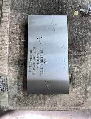 Comparação de Resolução RC em Aço Carbono Bloco de Calibração Ultrassônica Padrão AWS D1.1/D1.1M-2015