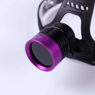 Lâmpada UV portátil para capacete DG-90H com função portátil Luz ultravioleta LED de 365nm