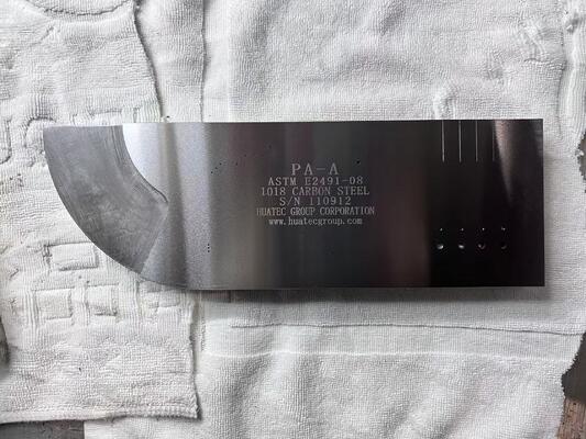 Bloco de Calibração Tipo A para Array Faseado - Serviço de END