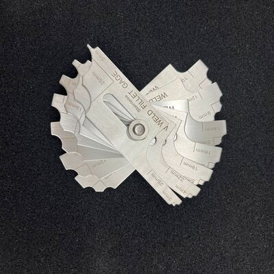 Medidor de Solda de Chanfro Tipo MG-11 Escala Dupla Métrica e Polegada