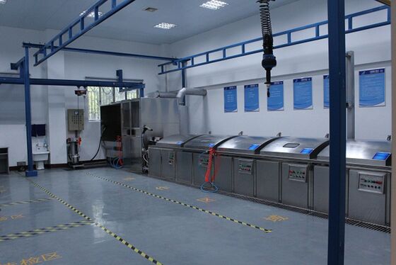 NDT-PT1200 Customized Manual Roller Type Fluorescent Penetrant Testing Line for Non-Magnetic Parts FPI Testing