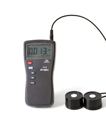 Medidor de irradiação UV portátil UV-B 254nm e 297nm Sonda dupla 0,1 ~ 200000μW/cm² Radiômetro UV