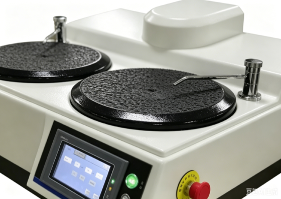 HPA-2SE Máquina de polimento metalográfico de rectificação de disco duplo PLC Equipamento de preparação de amostras com ecrã táctil