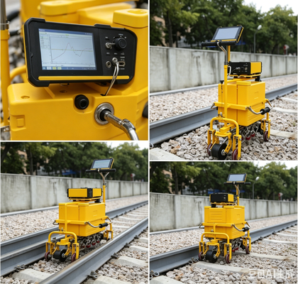 FD-GT-20 Detector de defeitos de ultra-som de trilho leve 10 canais A / B Scan WIFI GPS armazenamento em nuvem Carrinho de inspeção de defeitos de trilho ferroviário