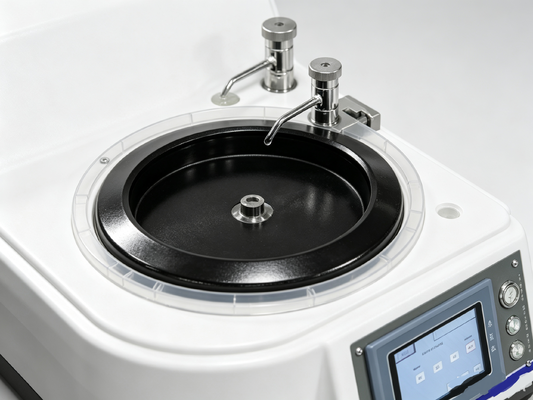 Máquina de polimento metalúrgica de alto torque HPA-1SE φ254mm disco início rápido parada máquina de preparação de amostra metalográfica