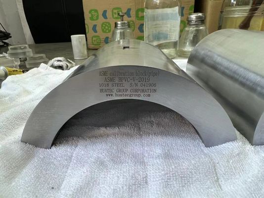Bloco de calibração ultra-sônica para inspeção NDT do tipo de tubo ASME BPVC-V-2015