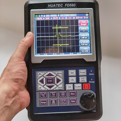 HUATEC 20-2000Hz Detector de Falhas Ultrassônicas FD560 com supressão de rejeição 0 a 80% de altura de tela inteira