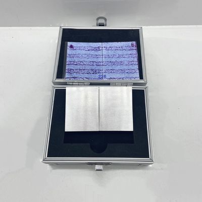 Bloco de ensaio de comparação de penetração de liga de alumínio YM-A para ensaios de fluorescência e penetração de cores