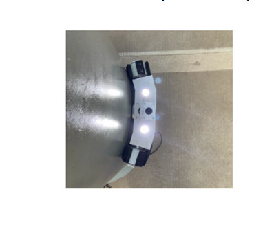 TG-M69 Robot de medição de espessura de escalada de superfície curvada de parede