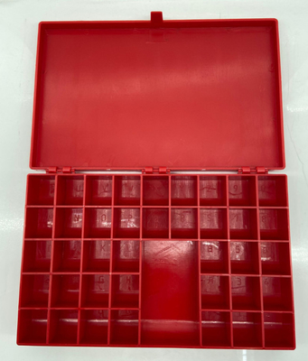 Caixa de número de chumbo vermelho Marcador de chumbo Caixa de acessórios para detector de falhas de raios-X
