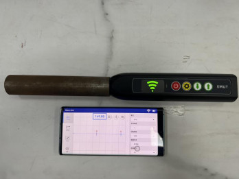 TG-14+Tablet Computer sem contacto A Scan B Scan Electromagnetic Ultrasonic Thickness Gauge