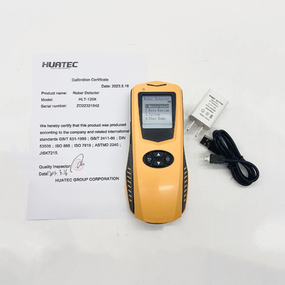 HLT-120X Display LCD de alta resolução Localização do Rebar Detector de espessura de direção de distribuição