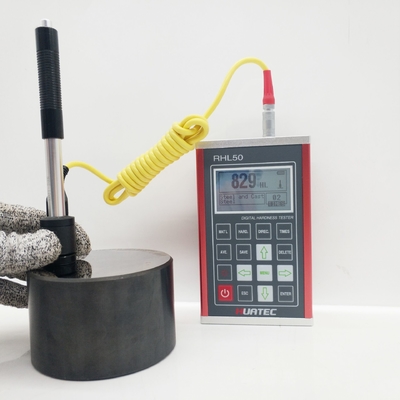 Teste de dureza de Leeb portátil com alta precisão RHL50 LCD Display com precisão ± 6HLD e raio Rmin 50mm Min.