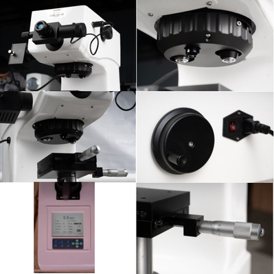 HVS-1000Z Side Roll Digital Display Turret Automático Micro Vickers Tester de Dureza