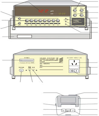 HUATEC TG-100E Coulometric Thickness Tester Metal Coating Thickness Gauge Electrolytic Thickness Gauge Impressora incorporada