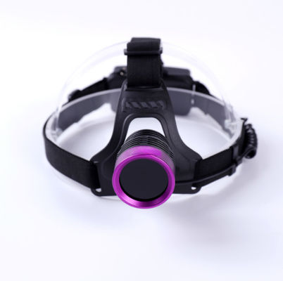 Farol UV ajustável de comprimento de onda de pico de 40 x 38 mm para uso em cabeça e capacete
