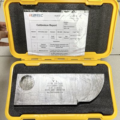 Bloco de Calibração CS END IIW V1 para Ensaios Não Destrutivos