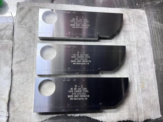 Bloco de Calibração CS END IIW V1 para Ensaios Não Destrutivos