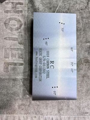 Bloco de Calibração Ultrassônica RC Resolution para Transdutores de Feixe Angular AWS D1.1/D1.1M-2015