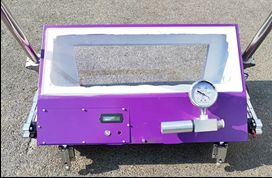 HC1400-LED caixa de vácuo de poupança de mão-de-obra de fugas Tester com rodas de caminhada e bastão auxiliar para inspeção de solda