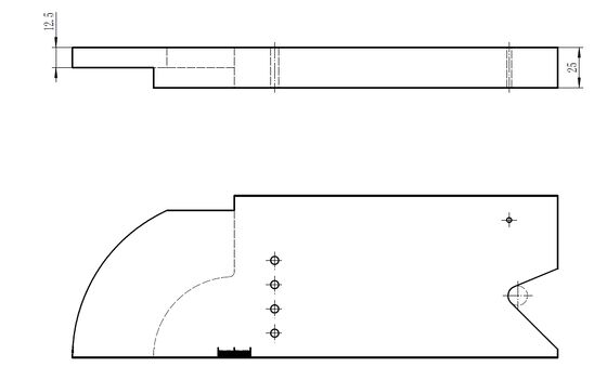 PAUT Phased Array Radius Calibration Block with 63 SDH Holes for Ultrasonic Testing
