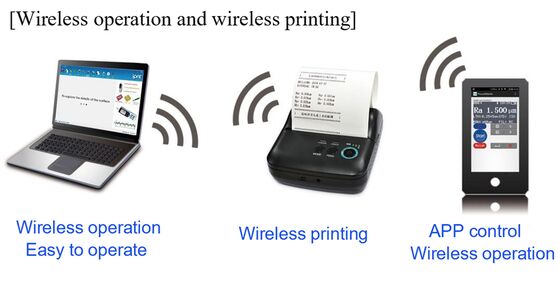 SRT-6610 LCD a cores 13 Parâmetros Wireless Synchronous Mobile Phone APP Medidor de rugosidade de superfície