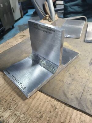 Kit de Teste Padrão de Partículas Magnéticas/Penetrante por Tintas com 25 Defeitos MT/PT