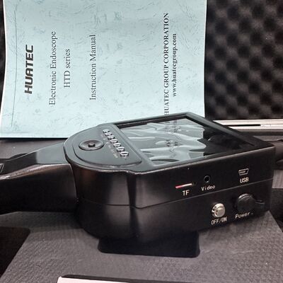 HTD-D4 Endoscópio Industrial Câmera de Inspeção de Borescópio de Rotação Elétrica de 4 vias