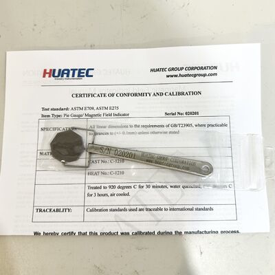 Indicador de campo ASTM Indicador de campo magnético ASTME709 Ensaios MPI