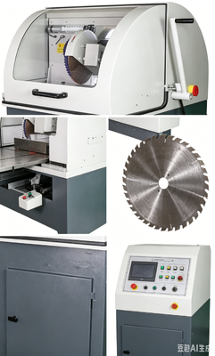 HC-350A Máquina de corte de amostras metalográficas verticais Φ110mm Max Cutting 4KW Equipamento de corte de amostras de resfriamento por água