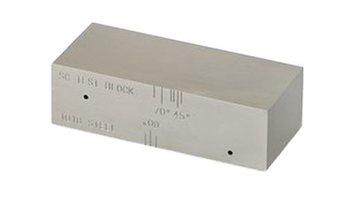 Bloco de referência de sensibilidade SC UT 0,905"×1,25"×3" amostra de calibração de sensibilidade de onda de cisalhamento NDT