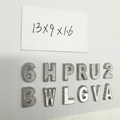 Letra de chumbo de raio X de A a Z Face plana NDT Acessórios industriais para detector de falhas de raios X