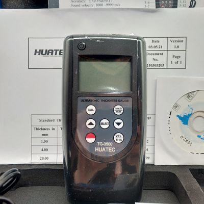TG-3500 Medidor de espessura ultra-sônico de grande alcance Auto Store Velocidade de som Teste de espessura de corrosão de parede para tanque de armazenamento de óleo da caldeira