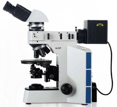 Microscópio polarizador metalográfico HM-50P 50-500X Magnificação
