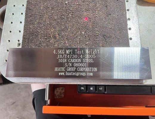 Acessórios para Detector de Defeitos Magnéticos END Bloco de Teste de Peso Morto N1