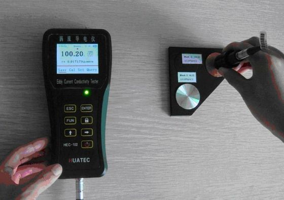 60KHz Digitas Eddy Current Electrical Conductivity Meter portátil